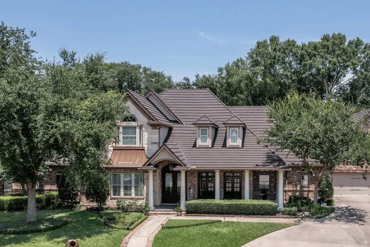 Residential home with a dark metal roof